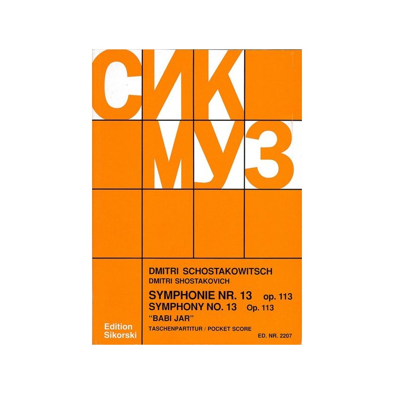 SYMPHONIE 13 OP 113