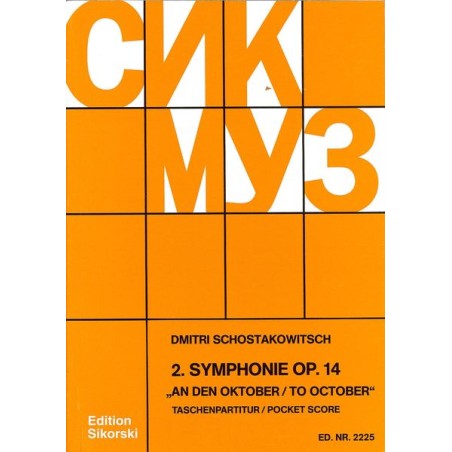 SYMPHONIE 2 OP.14 "TO OCTOBER"