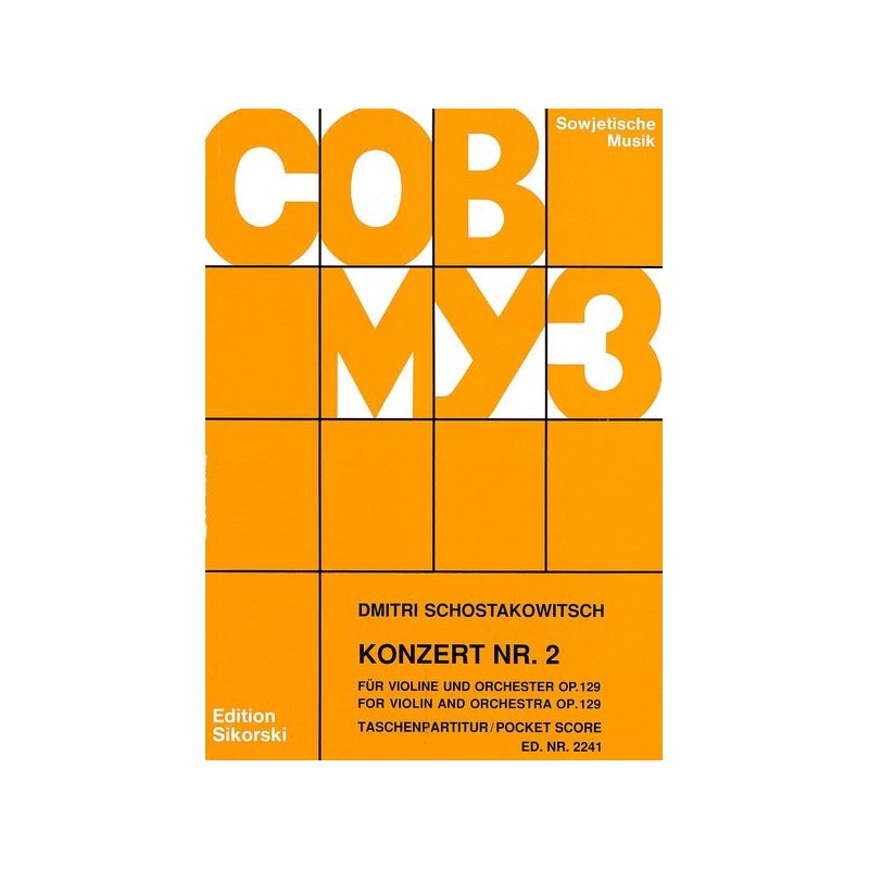 VIOLINKONZERT 2 OP 129