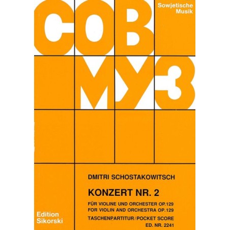 VIOLINKONZERT 2 OP 129