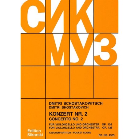 VIOLONCELLOKONZERT 2 OP.126