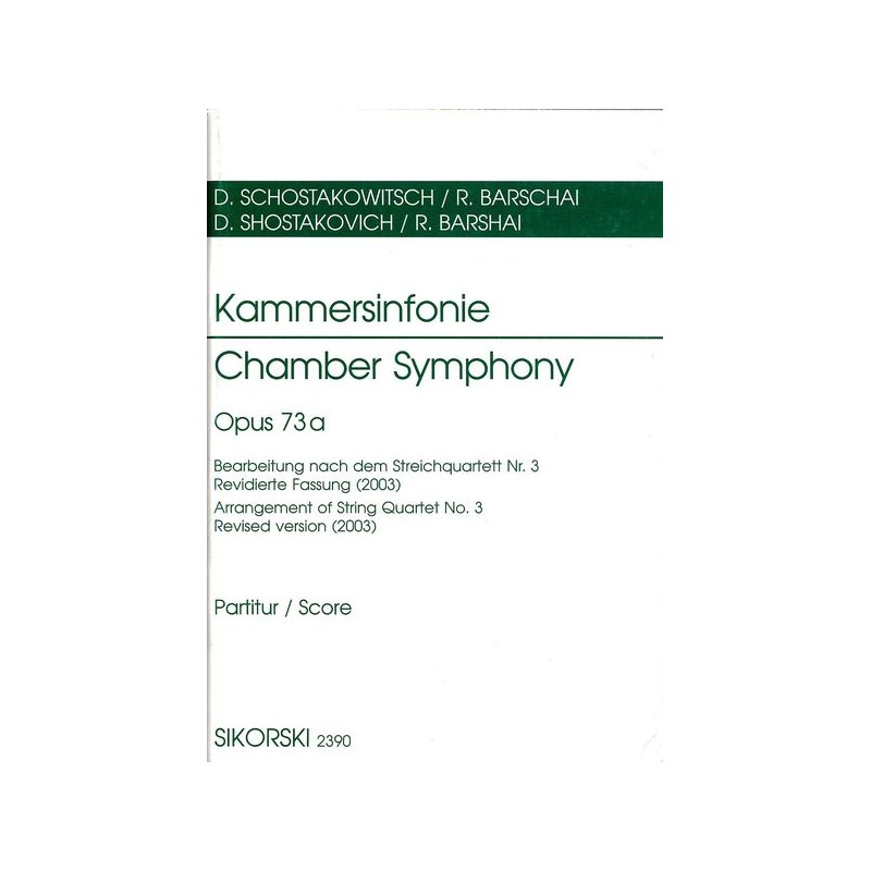 CHAMBER SYMPHONY OP.73-A