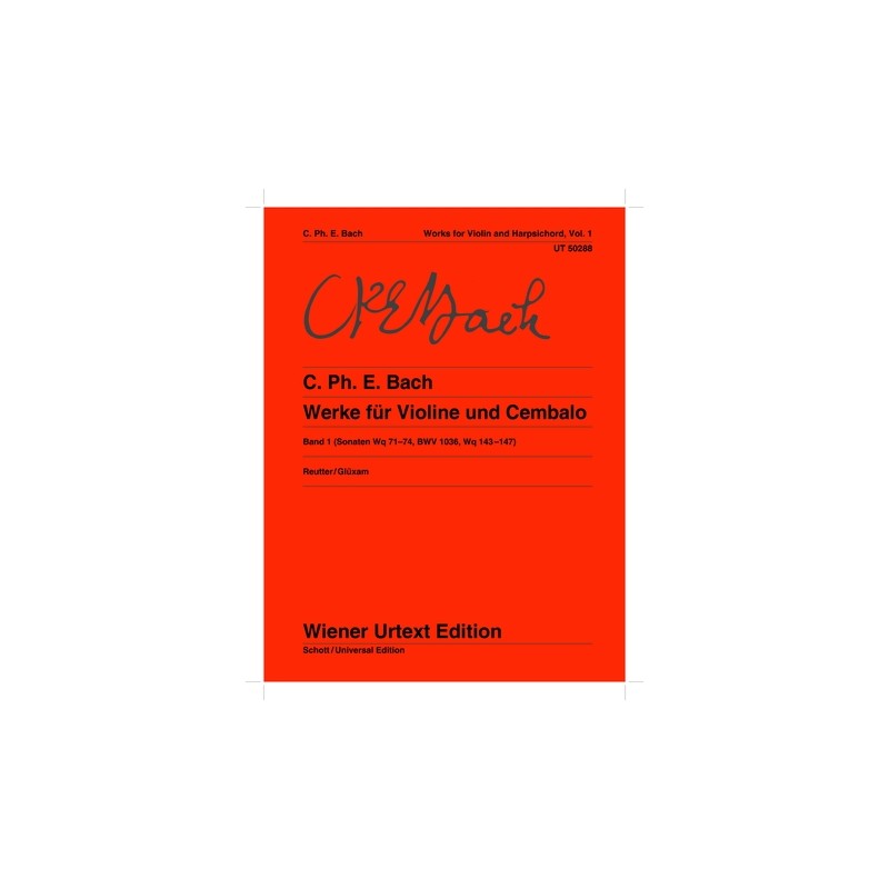 WERKE FUR VIOLINE UND CEMBALO VOL.1
