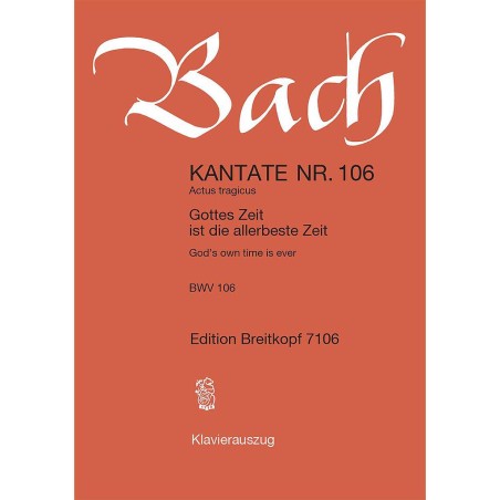 KANTATE 106 GOTTES ZEIT IST DIE ALLERBES