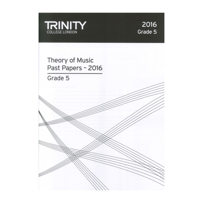 THEORY OF MUSIC PAST PAPERS - 2016 GRADE 5