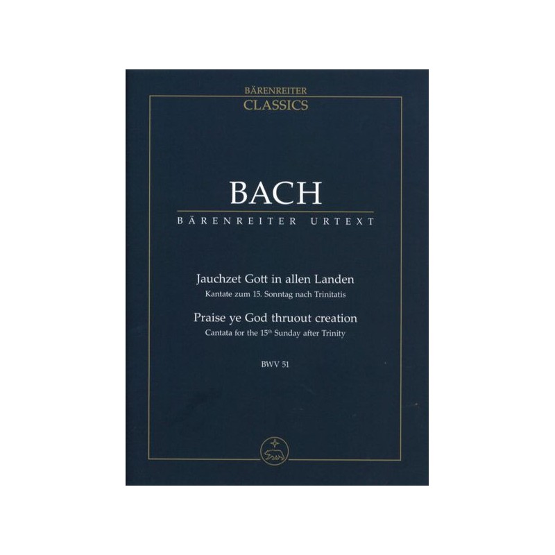 JAUCHZET GOTT IN ALLEN LANDEN BWV.51
