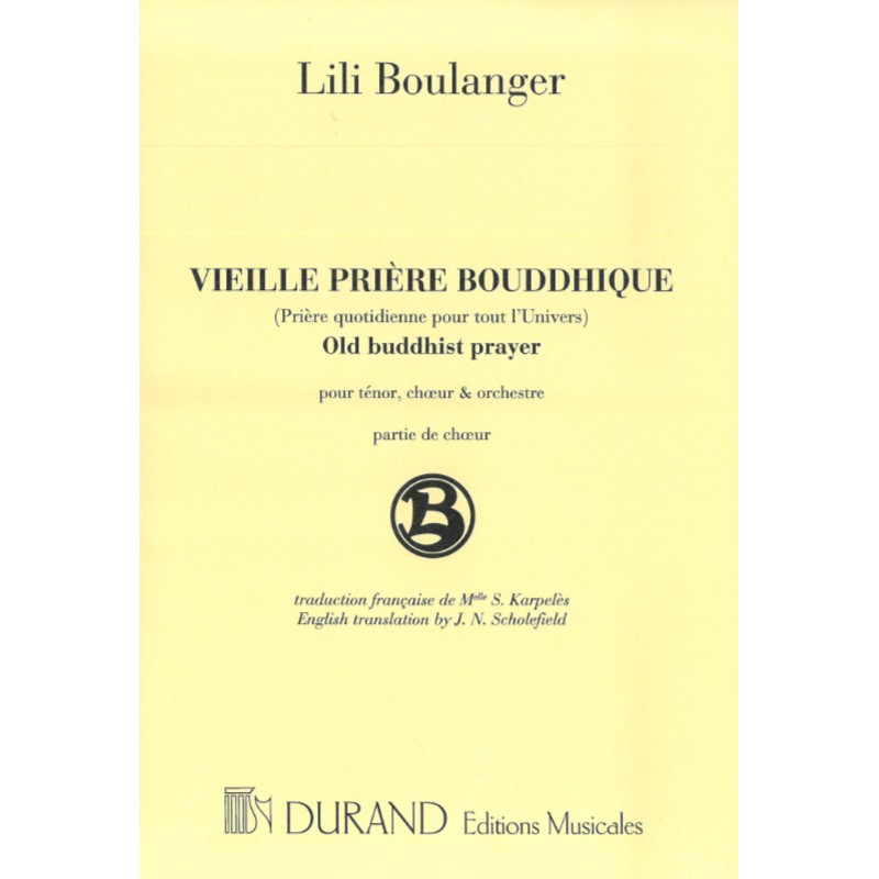 Vieille priere Bouddhique