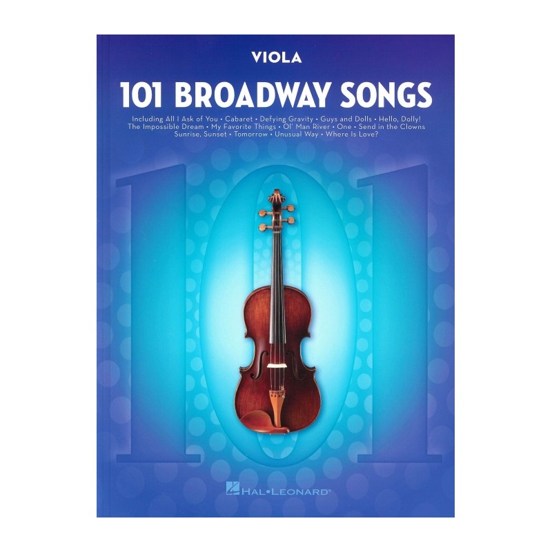 101 BROADWAY SONGS FOR VIOLA