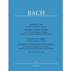 SONATAS 3 BWV 1033-1031-1020