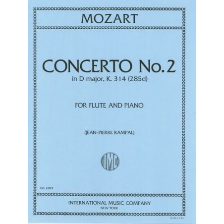 CONCERTO 2 D-MAJOR K.314 (285D)