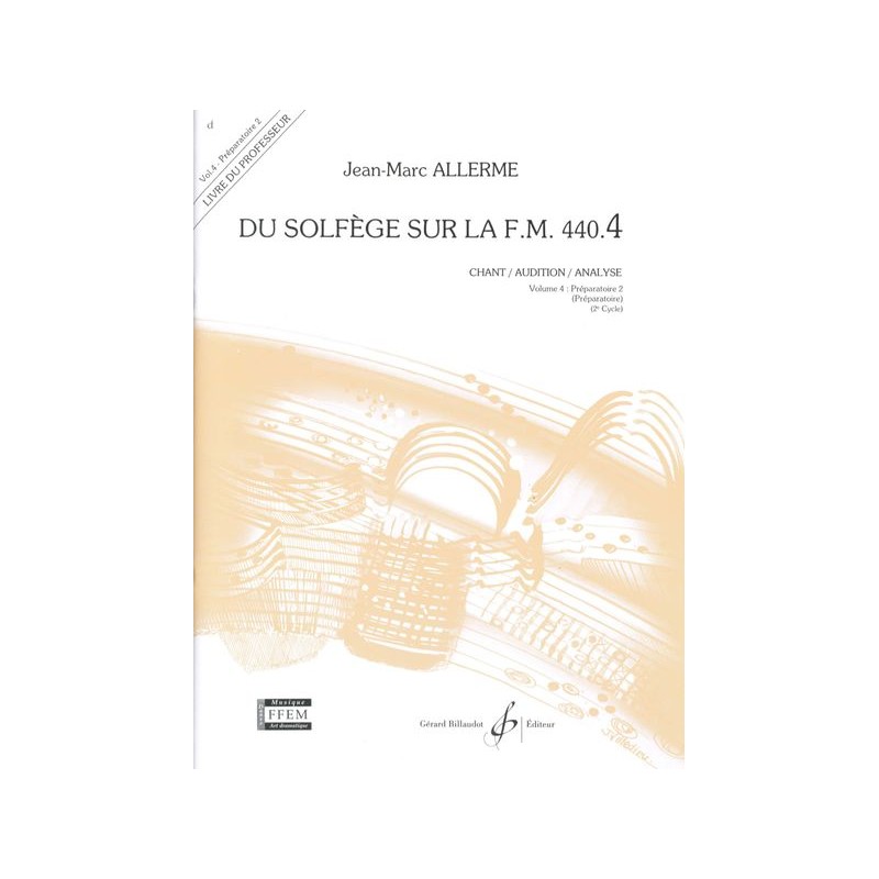 DU SOLFEGE SUR LA FM.440.4 (CHANT/AUD/ANAL) PROFE