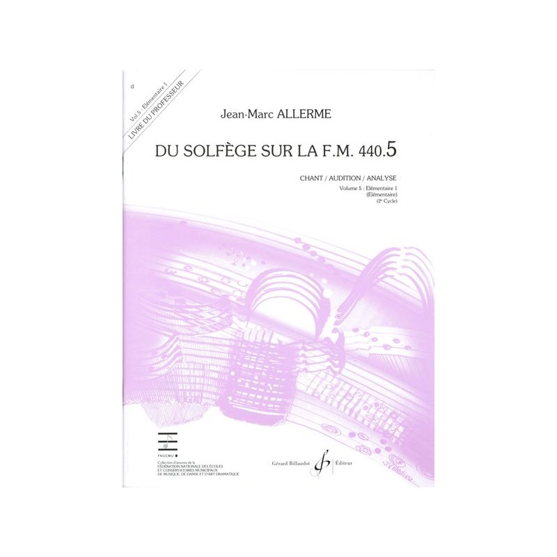 DU SOLFEGE SUR LA FM.440.5 (CHANT/AUD/ANAL) PROFE