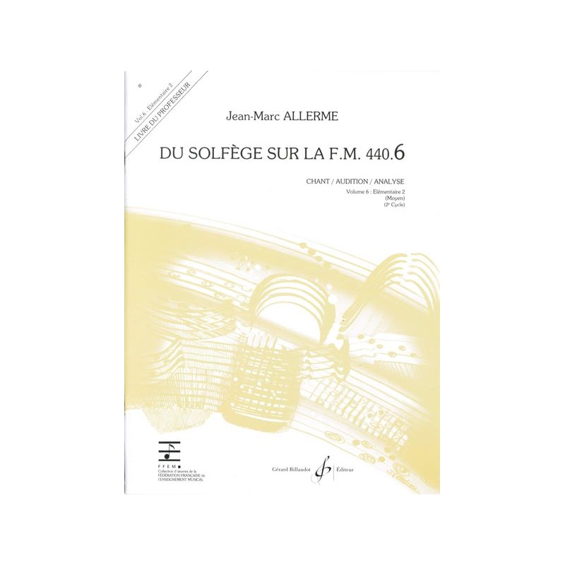 DU SOLFEGE SUR LA FM.440.6 (CHANT/AUD/ANAL) PROFE