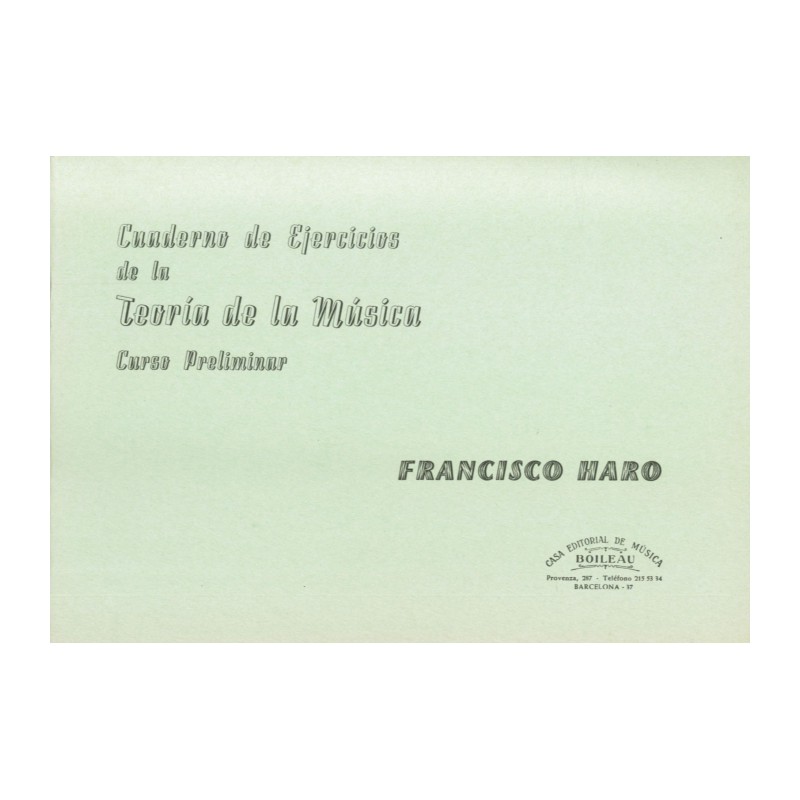 EJERCICIOS TEORIA MUSICA PRELIMINAR
