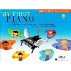 MY FIRST PIANO ADVENTURE LESSON BOOK B STEPS STAFF