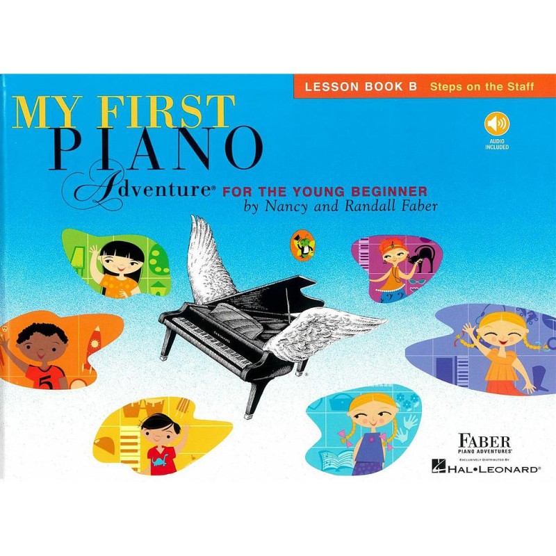 MY FIRST PIANO ADVENTURE LESSON BOOK B STEPS STAFF
