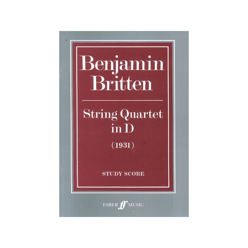 STRING QUARTET IN D (1931)