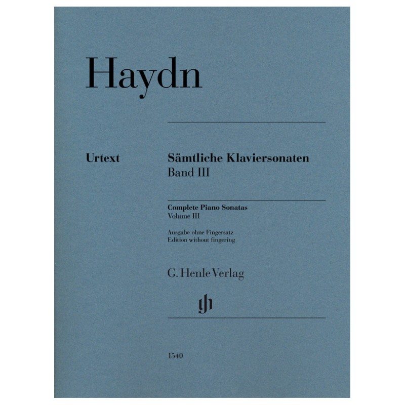 Complete Piano Sonatas vol.3 (without fingering)
