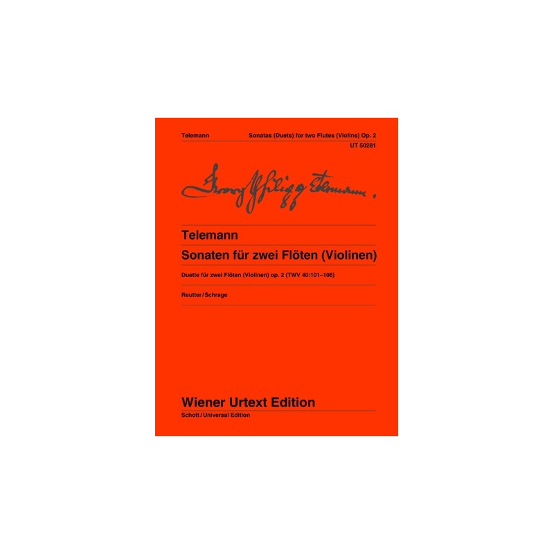 SONATEN FUR ZWEI FLOTEN OP.2 (TWV.40:101-106)