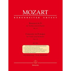 VIOLINKONZERT 4 D-DUR KV.218