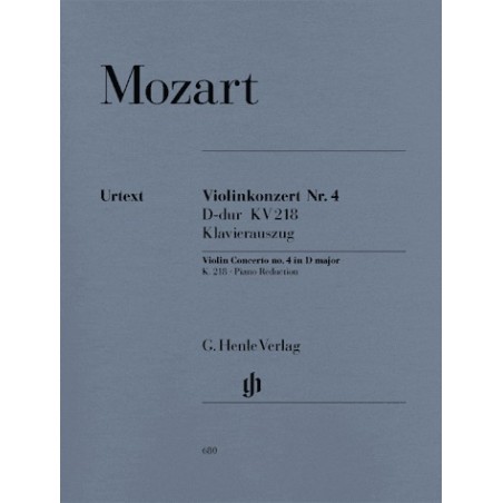 VIOLINKONZERT 4 D DUR KV 218