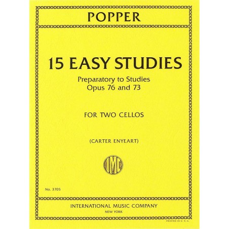 15 EASY PREPARATORY STUDIES OP.76&73 (ENYEART)