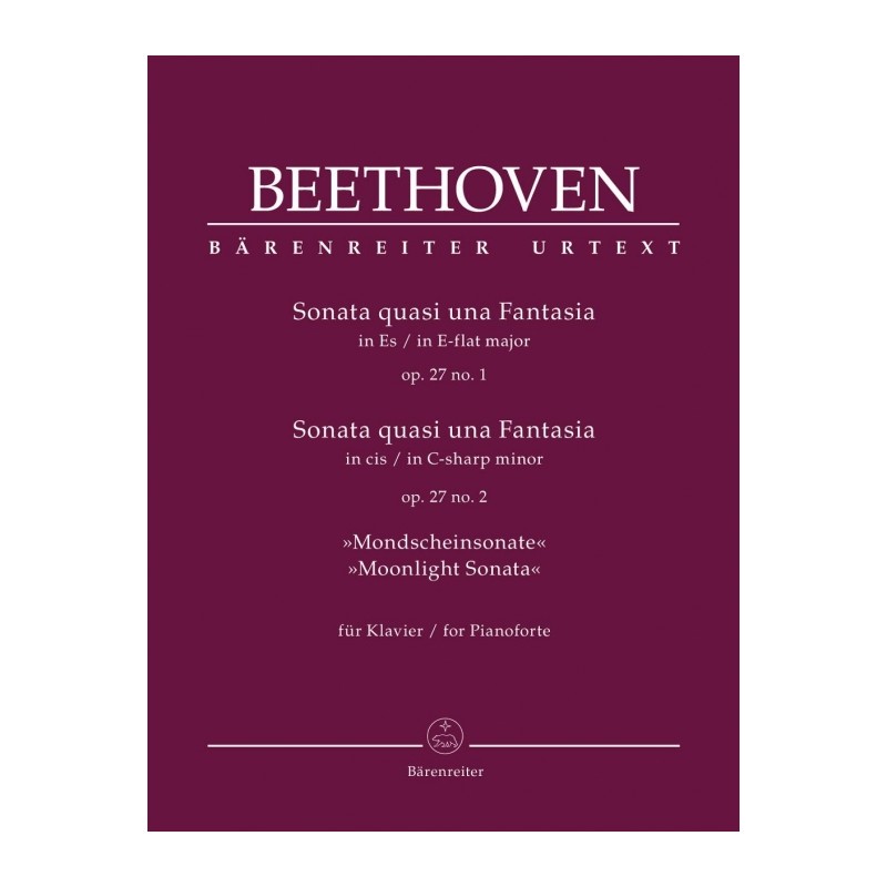 SONATA QUASI FANTASIA & MOONLIGHT SONATA OP.27/1-2