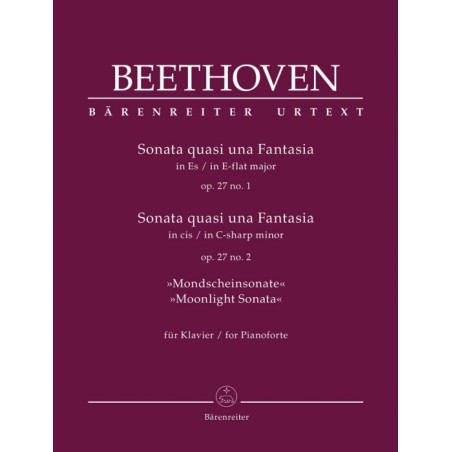 SONATA QUASI FANTASIA & MOONLIGHT SONATA OP.27/1-2