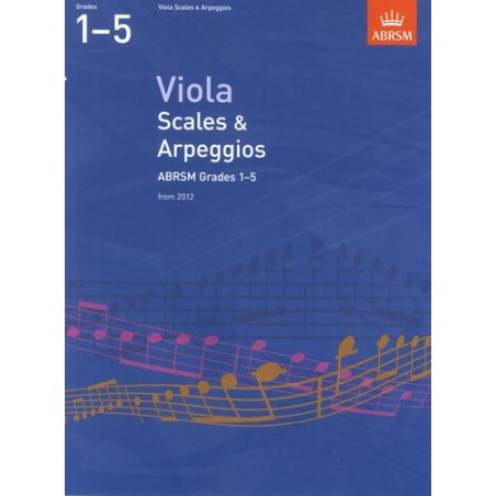 VIOLA SCALES & ARPEGGIOS (FROM 2012) GRADES 1-5