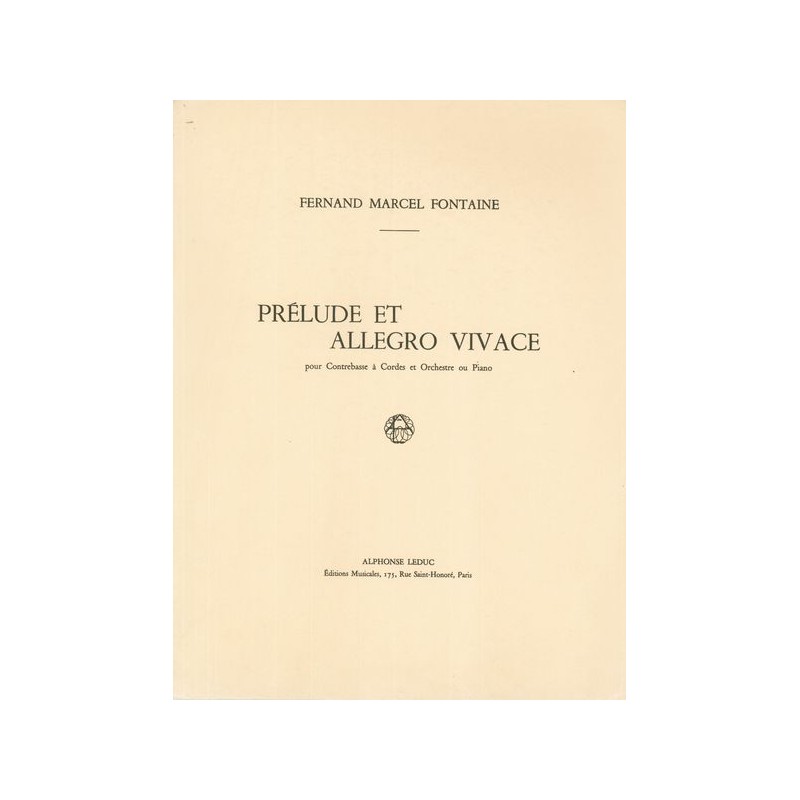 PRELUDE-ALLEGRO-VIVACE