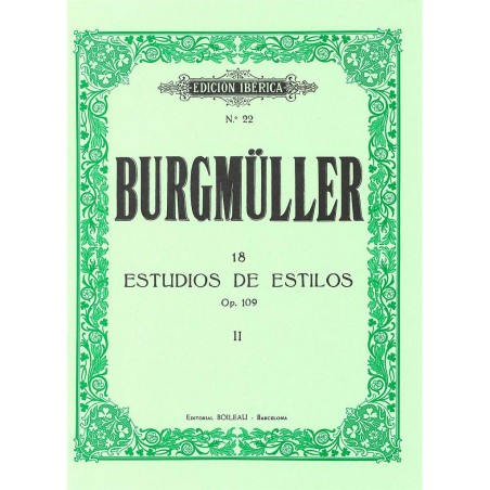 18 ESTUDIOS DE ESTILO OP.109