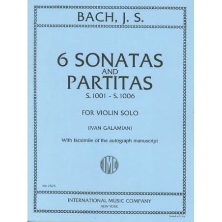 SONATAS AND PARTITAS S.1001-1006