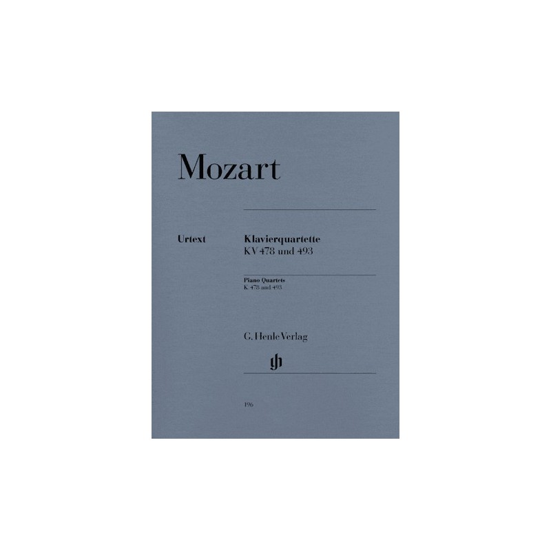 QUARTETS SOL ME KV 478 - MI B MAJOR KV 493