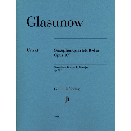Saxophonquartett B-Dur op.109