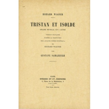 TRISTAN ET ISOLDE