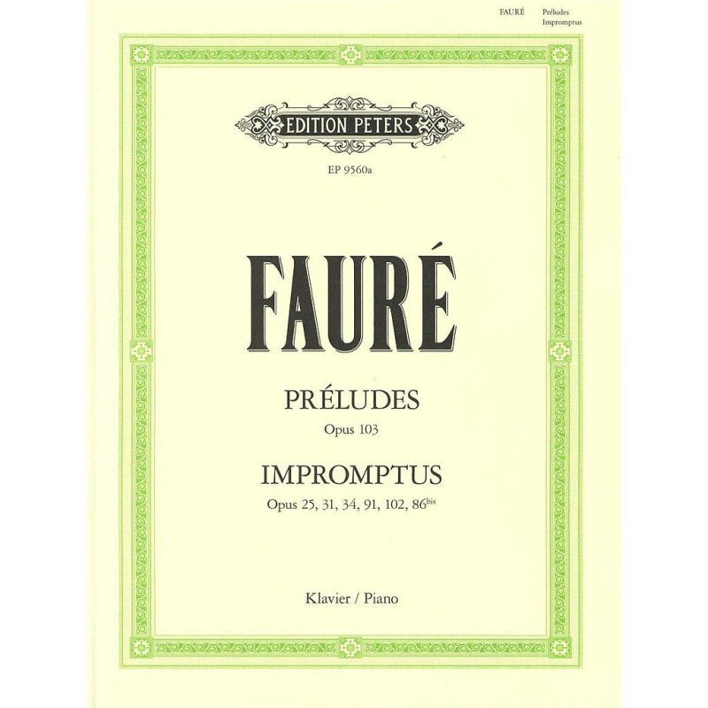 KLAVIERWERKE 1 - 9 PRELUDES/6 IMPROMPTUS