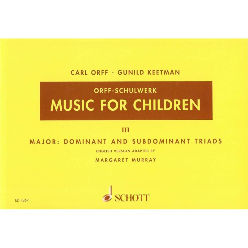 MUSIC FOR CHILDREN 3-MAJOR:DOMINANT-SUBD