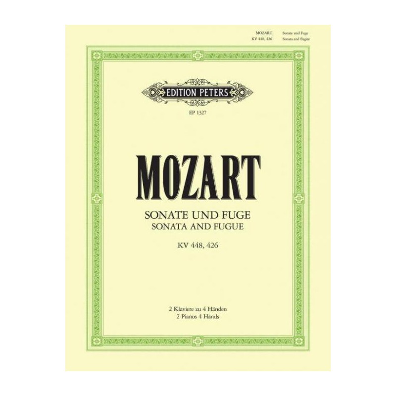 SONATA D KV 448-FUGUE C MIN KV 426