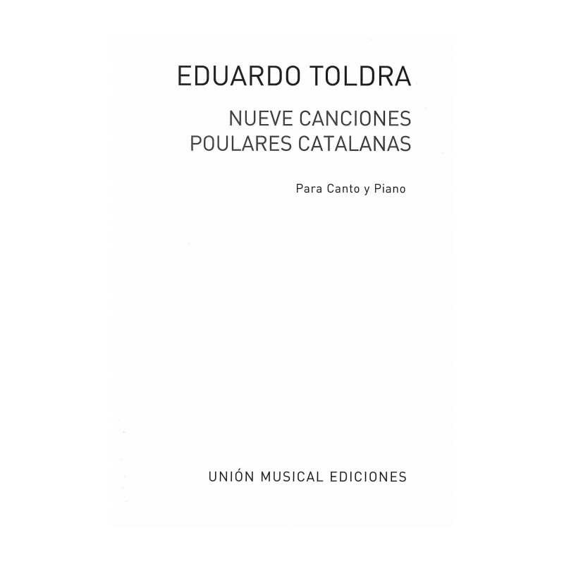 NUEVE CANCIONES POPULARES CATALANAS