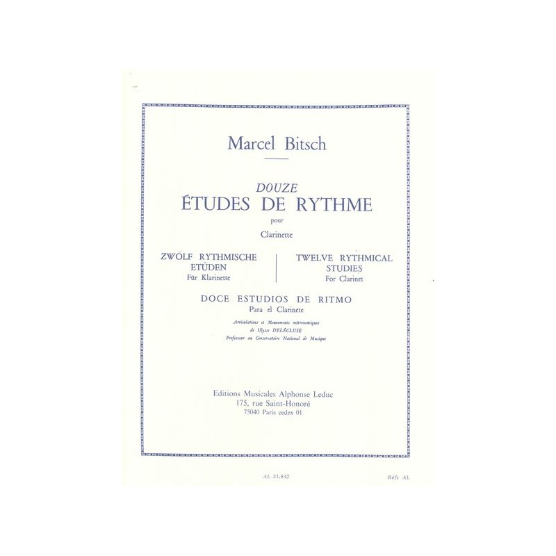12 ETUDES DE RYTHME
