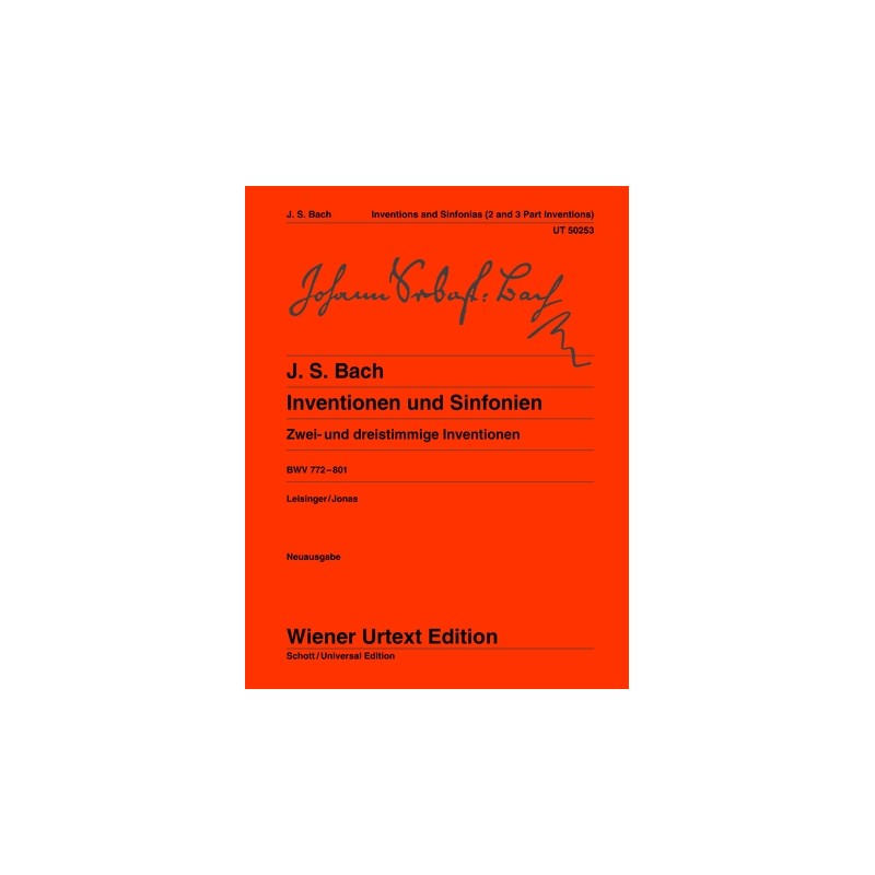 INVENTIONEN UND SINFONIEN BWV 772-801 (LEISINGER/J