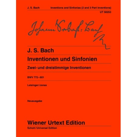 INVENTIONEN UND SINFONIEN BWV 772-801 (LEISINGER/J