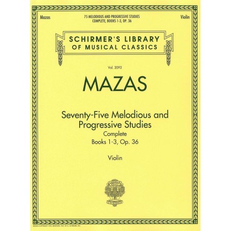 75 MELODIOUS AND PROGRESSIVE STUDIES OP.36 (COMPLE