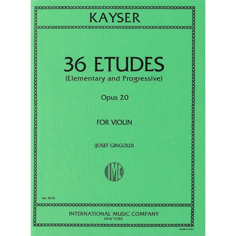 36 ELEMENTARY AND PROGRESSIVE STUDIES OP.20
