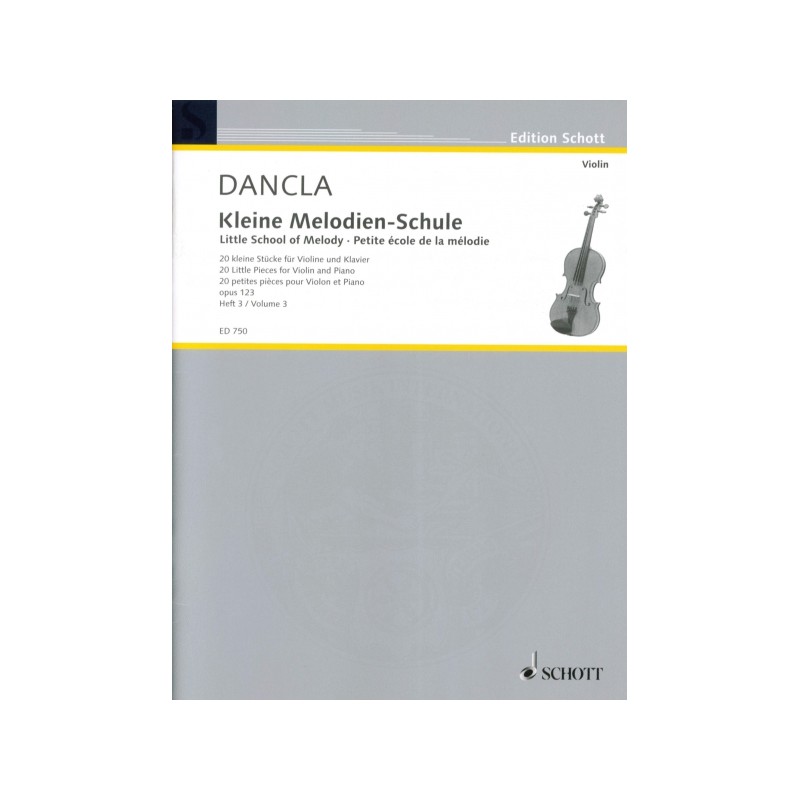 KLEINE MELODIEN-SCHULE OP.123 VOL.3