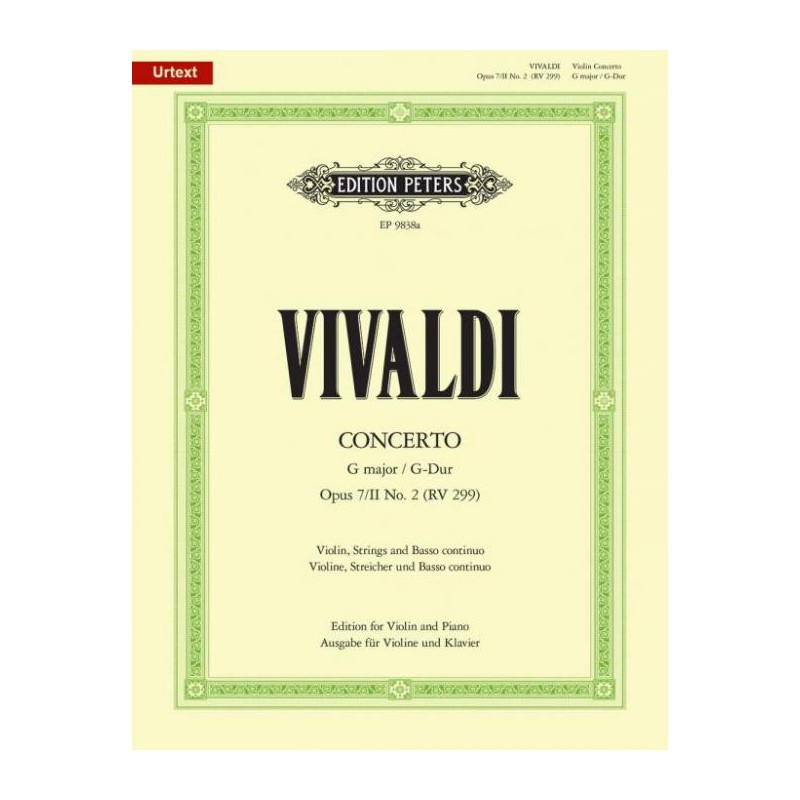VIOLINKONZERT G-DUR OP.7/II,2 RV.299