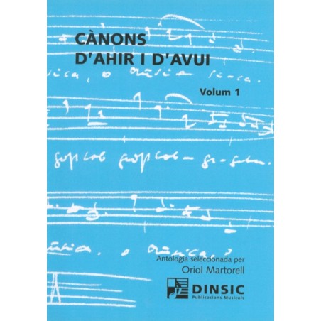 CANONS D'AHIR I D'AVUI VOL.1