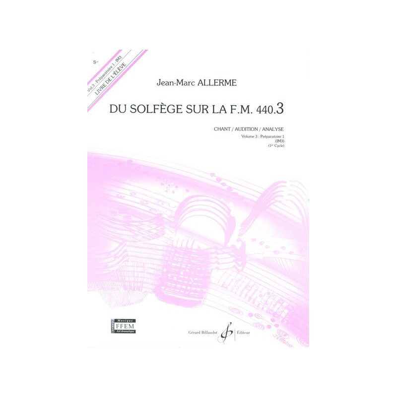 DU SOLFEGE SUR LA FM.440.3 (CHANT/AUDITION/ANALYSE