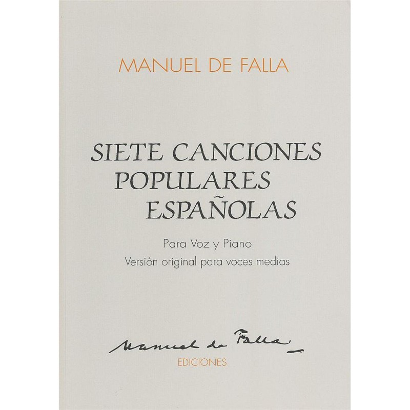 SIETE CANCIONES POPULARES ESPAÑOLAS (MEDIAS)