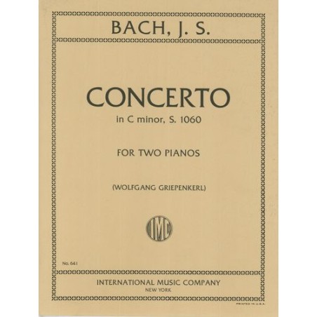 CONCERTO C-MINOR S.1060